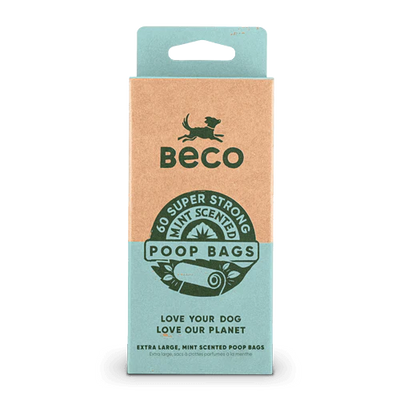 Recycled Large Dog Poop Bags - 60 Mint Scented