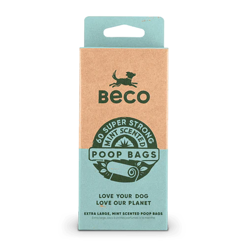 Recycled Large Dog Poop Bags - 60 Mint Scented