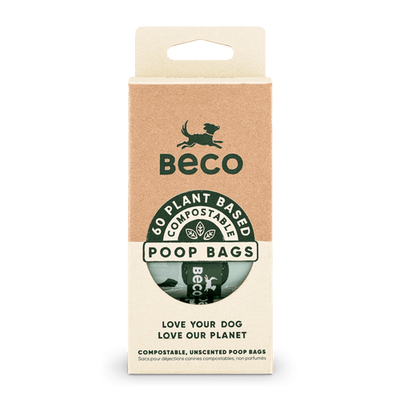 Home Compostable Large Dog Poop Bags - 60 Unscented