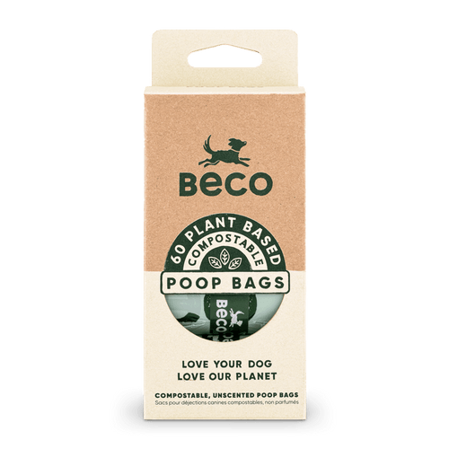 Home Compostable Large Dog Poop Bags - 60 Unscented