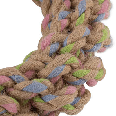 Natural Hemp Rope Jungle Ring Eco Dog Toy