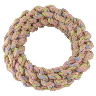 Natural Hemp Rope Jungle Ring Eco Dog Toy