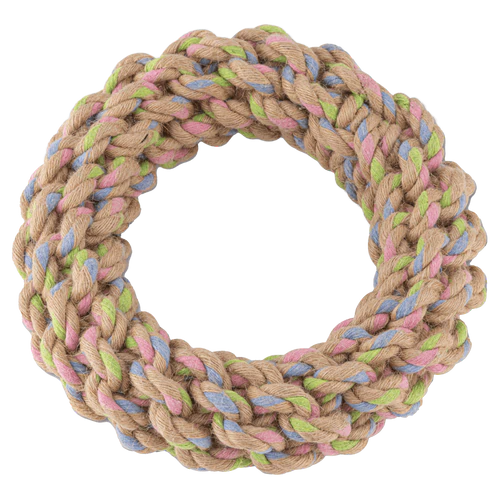 Natural Hemp Rope Jungle Ring Eco Dog Toy