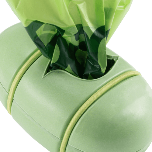 Bamboo Poop Bag Dispenser - Green