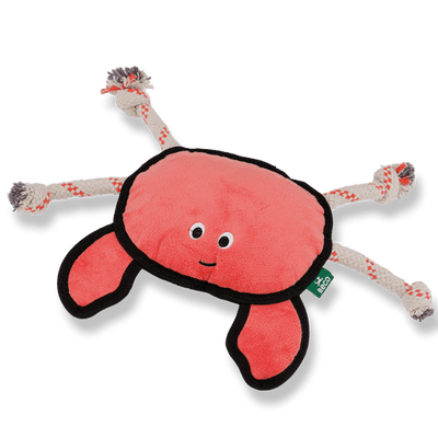 Crab Recycled Rough & Tough Eco Dog Toy