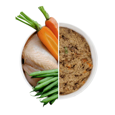 Natural Wet Dog Food - Free Range Chicken With Carrots & Green Beans