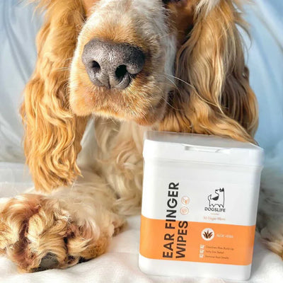 Dog Ear Cleaning Wipes - Natural Aloe Vera