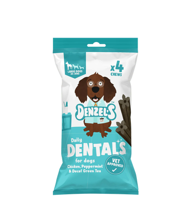 Natural Daily Dentals Chicken Peppermint & Decaf Green Tea - Plastic Free