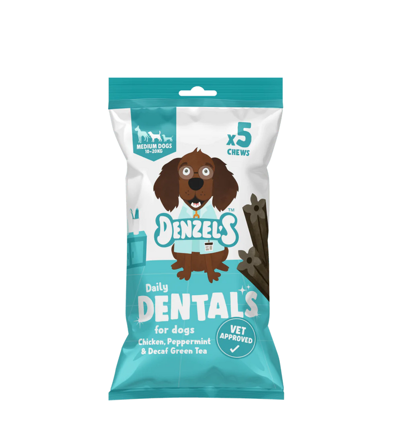 Natural Daily Dentals Chicken Peppermint & Decaf Green Tea - Plastic Free