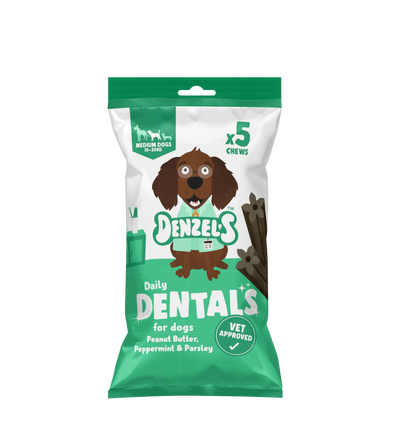 Natural Vegan Daily Dentals Peanut Butter Peppermint & Parsley - Plastic Free