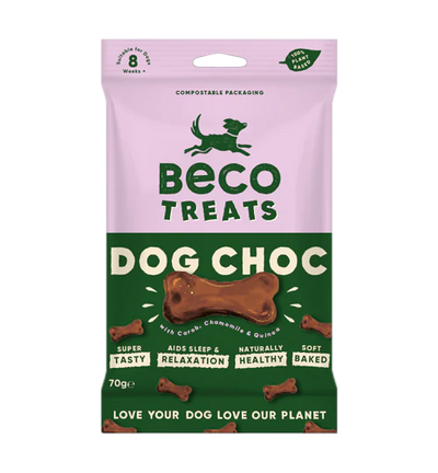 Natural Vegan Dog Choc Treats - Carob, Chamomile & Quinoa - 70g