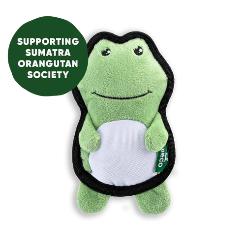 Freddy Frog Recycled Rough & Tough Eco Dog Toy