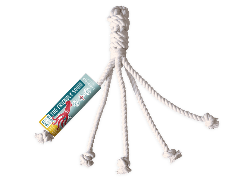 The Friendly Squid Cotton Eco Dog Toy