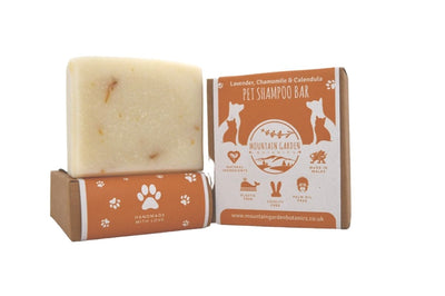 Natural Vegan Pet Shampoo Bar - Lavender, Chamomile & Calendula