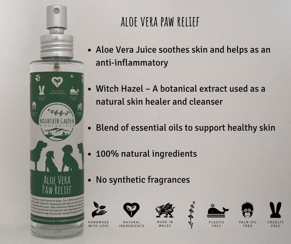Natural Aloe Vera Paw Relief Spray For Dogs – Pets Of The Earth