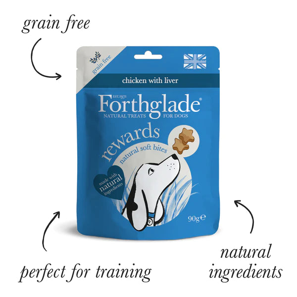 Rewards Training Multi-Functional Soft Bites Natural Dog Treats - Chicken & Liver