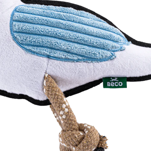 Sandy The Seagull Recycled Rough & Tough Eco Dog Toy