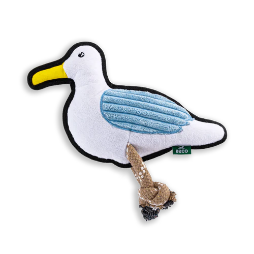 Sandy The Seagull Recycled Rough & Tough Eco Dog Toy