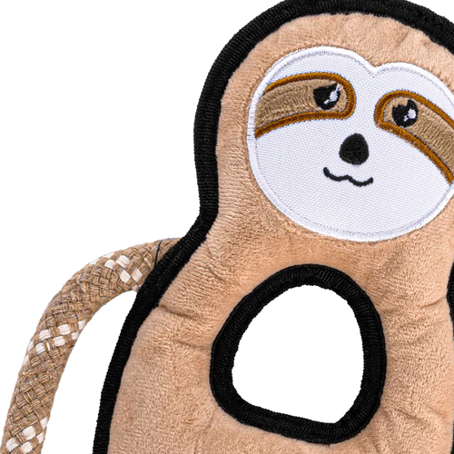 Sonny The Sloth Recycled Rough & Tough Eco Dog Toy