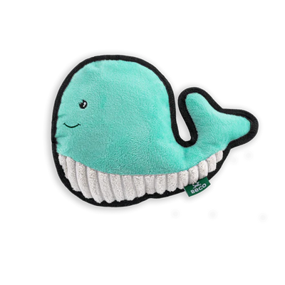 Wesley The Whale Recycled Rough & Tough Eco Dog Toy