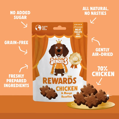 Natural Chicken & Mango Rosette Rewards - Plastic Free
