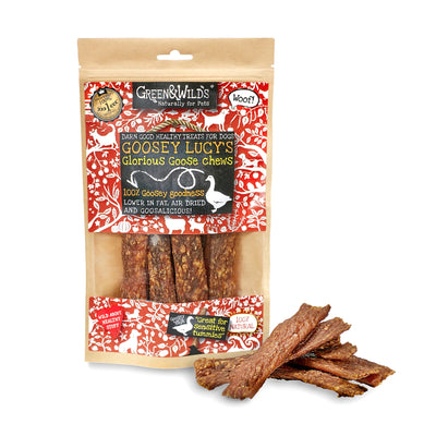 Goosey Lucy's Natural Goose Dog Chews - 100g