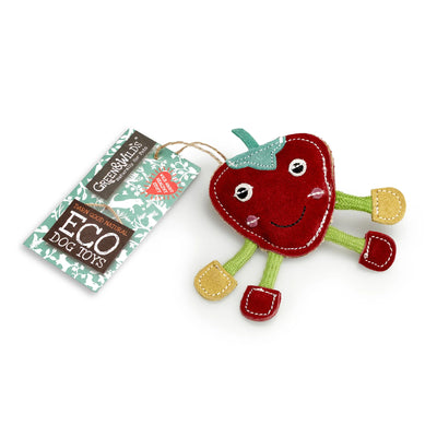 Steve The Strawberry Eco Dog Toy