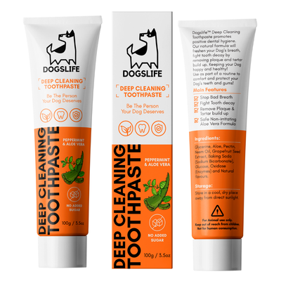 Natural Vegan Deep Cleansing Dog Toothpaste