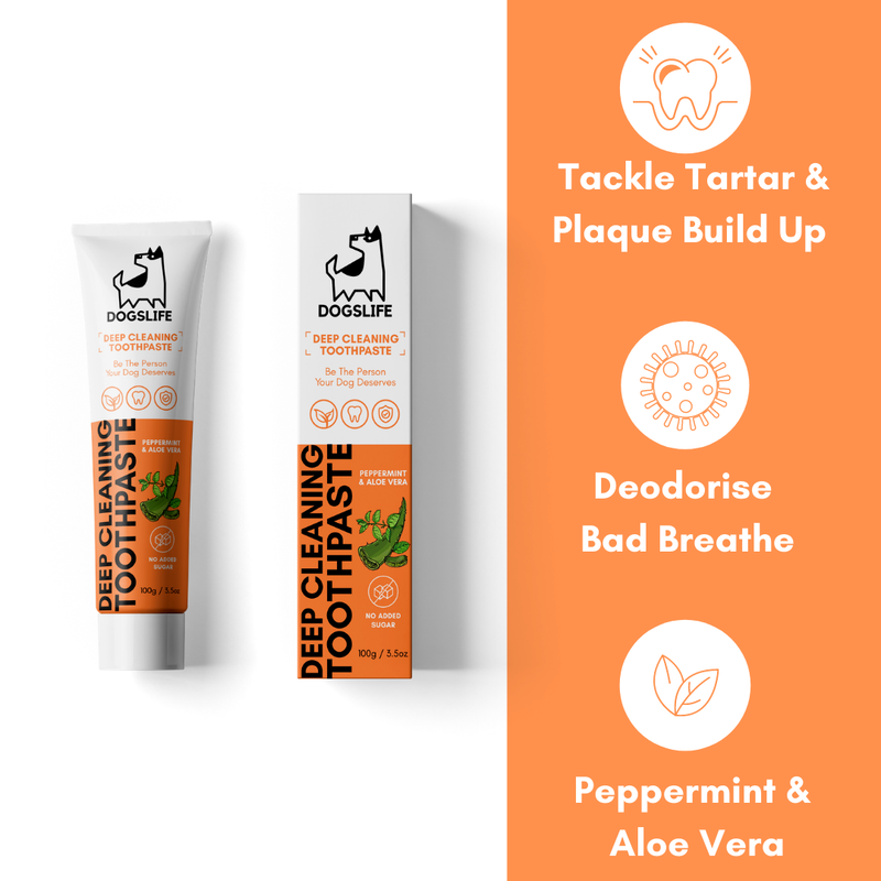 Natural Vegan Deep Cleansing Dog Toothpaste