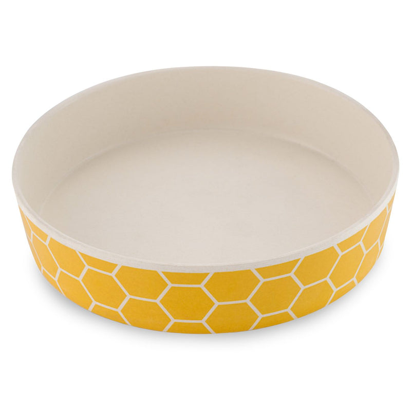 Printed Bamboo Cat Bowl - Honeycomb